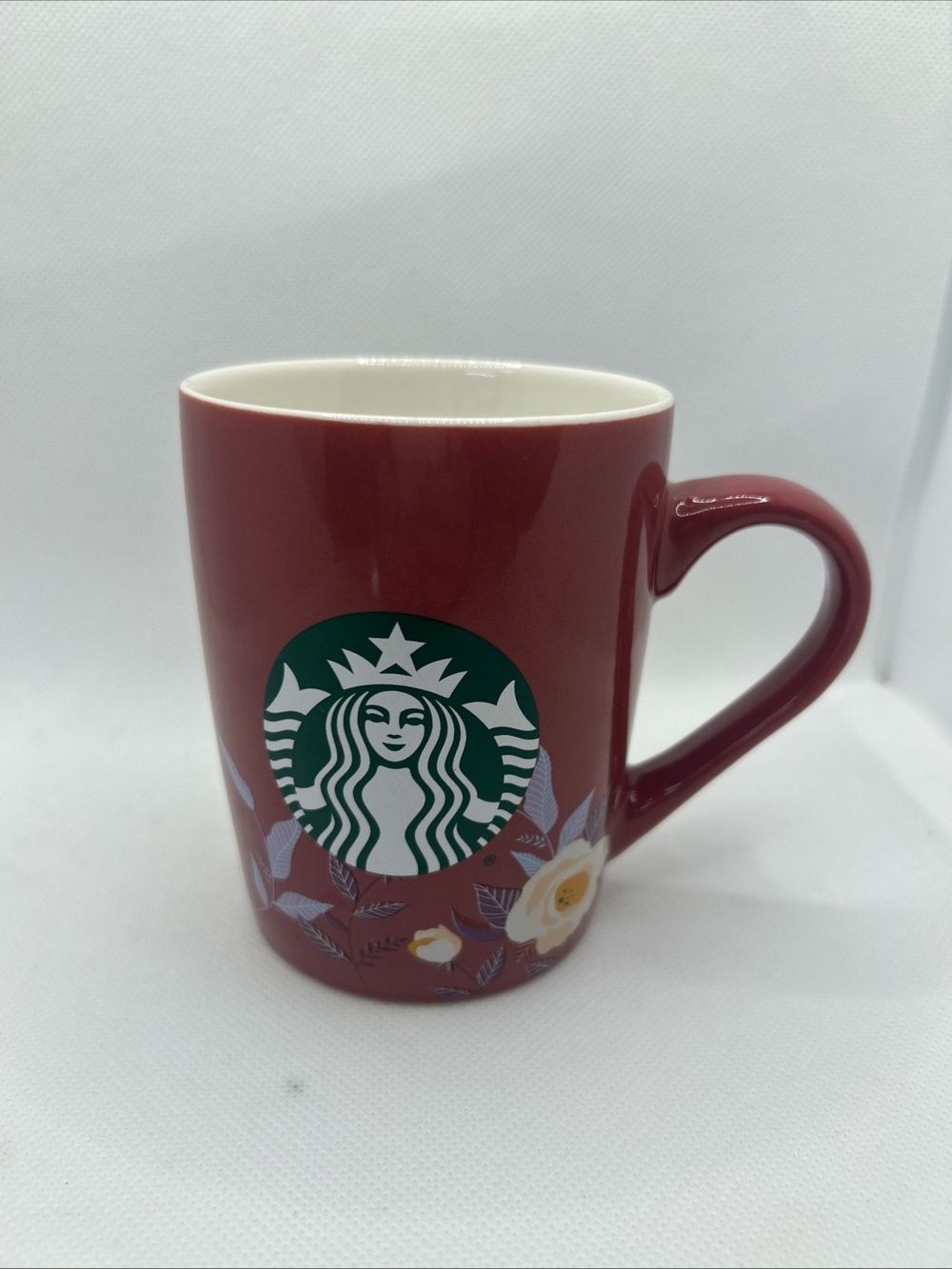 Starbucks Coffee Cup 2020 Mauve Pink Rose Floral Flower Mermaid Tea Mug 10 oz